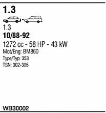  WB30002 Abgasanlage WB30002: Kaufen Sie zu einem guten Preis in Polen bei 2407.PL!