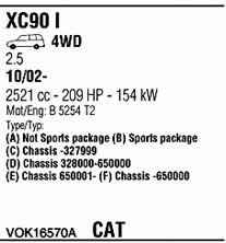  VOK16570A Система випуску відпрацьованих газів VOK16570A: Приваблива ціна - Купити у Польщі на 2407.PL!