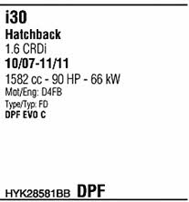  HYK28581BB Система випуску відпрацьованих газів HYK28581BB: Приваблива ціна - Купити у Польщі на 2407.PL!