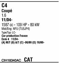  CIH18340AC Система выпуска отработаных газов CIH18340AC: Отличная цена - Купить в Польше на 2407.PL!