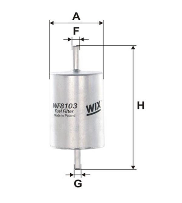 WIX WF8103 Топливный фильтр WF8103: Отличная цена - Купить в Польше на 2407.PL!
