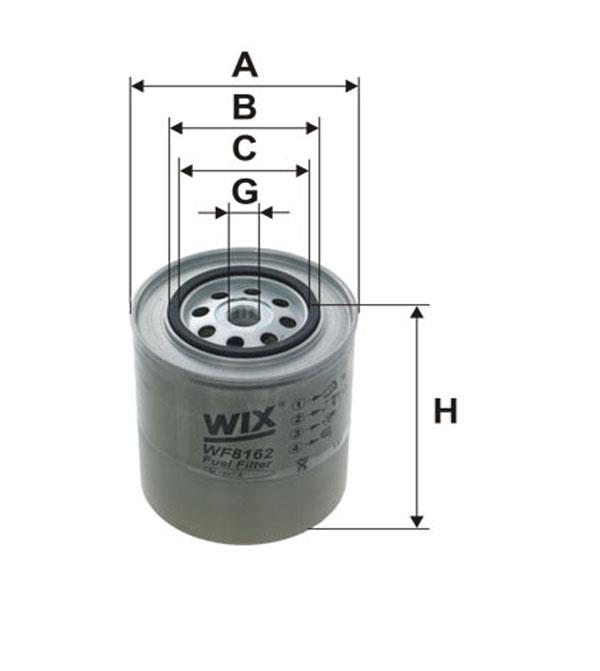 WIX WF8162 Fuel filter WF8162: Buy near me at 2407.PL in Poland at an Affordable price!