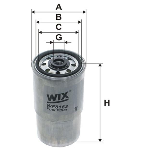 WIX WF8163 Fuel filter WF8163: Buy near me in Poland at 2407.PL - Good price!