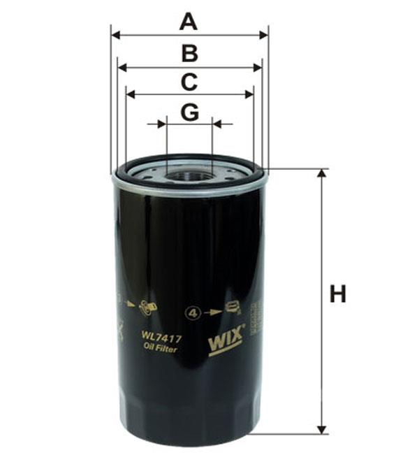 WIX WL7417 Oil Filter WL7417: Buy near me in Poland at 2407.PL - Good price!