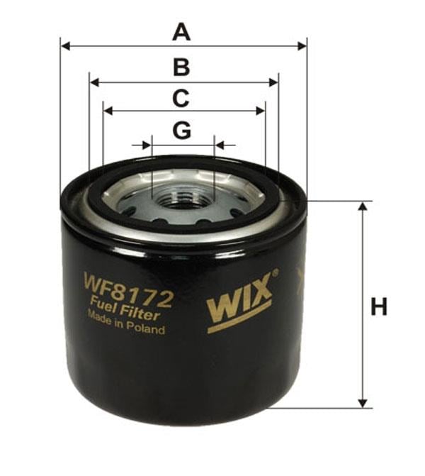 Filtr paliwa WIX WF8172