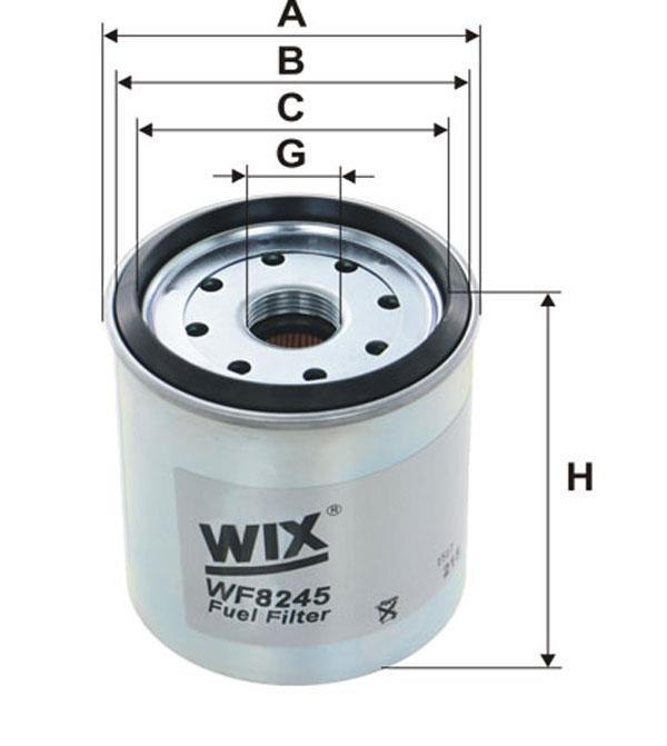 WIX WF8245 Фільтр палива WF8245: Приваблива ціна - Купити у Польщі на 2407.PL!