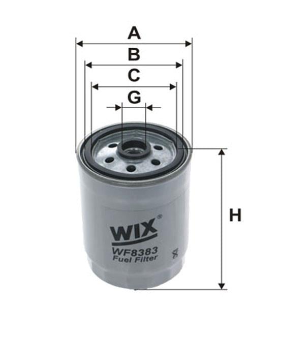 WIX WF8383 Фільтр палива WF8383: Приваблива ціна - Купити у Польщі на 2407.PL!