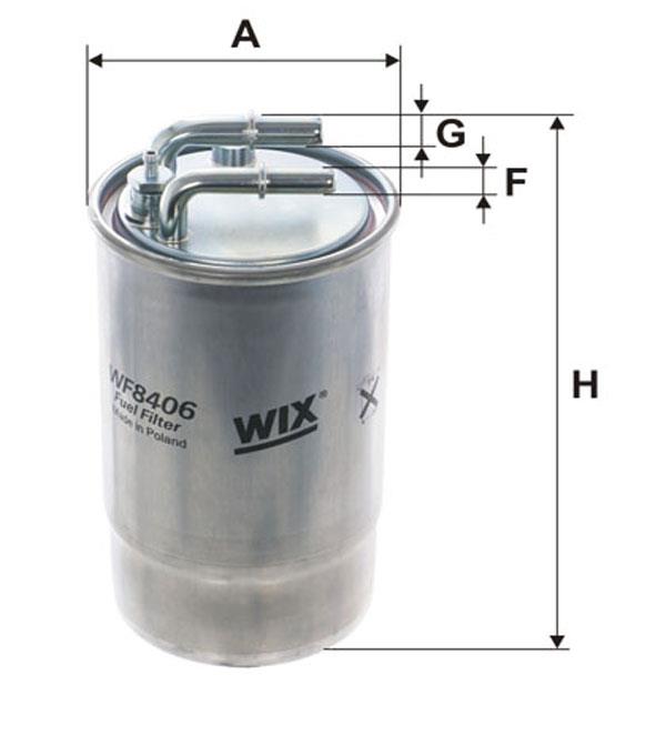 WIX WF8406 Fuel filter WF8406: Buy near me in Poland at 2407.PL - Good price!