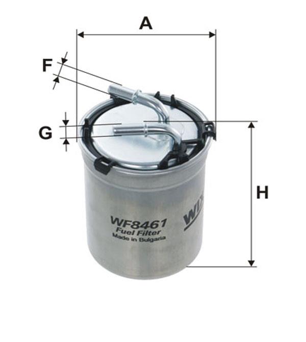 WIX WF8461 Топливный фильтр WF8461: Отличная цена - Купить в Польше на 2407.PL!