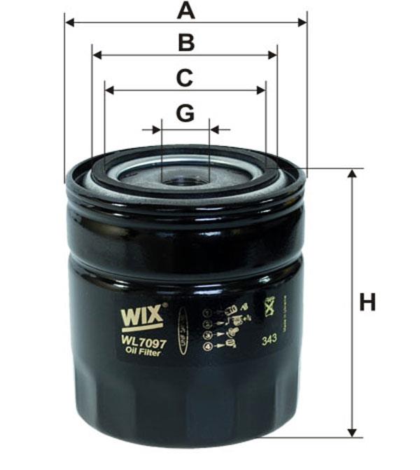 Oil Filter WIX WL7097