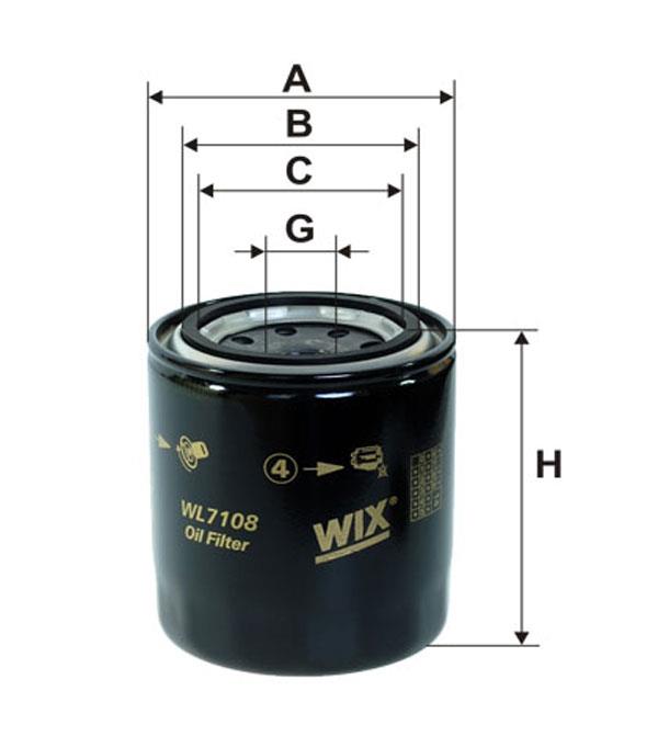 WIX WL7108 Oil Filter WL7108: Buy near me in Poland at 2407.PL - Good price!