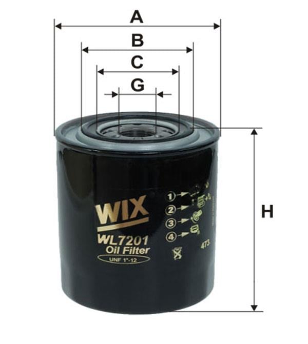 WIX WL7201 Ölfilter WL7201: Kaufen Sie zu einem guten Preis in Polen bei 2407.PL!