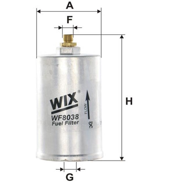 WIX WF8038 Fuel filter WF8038: Buy near me in Poland at 2407.PL - Good price!