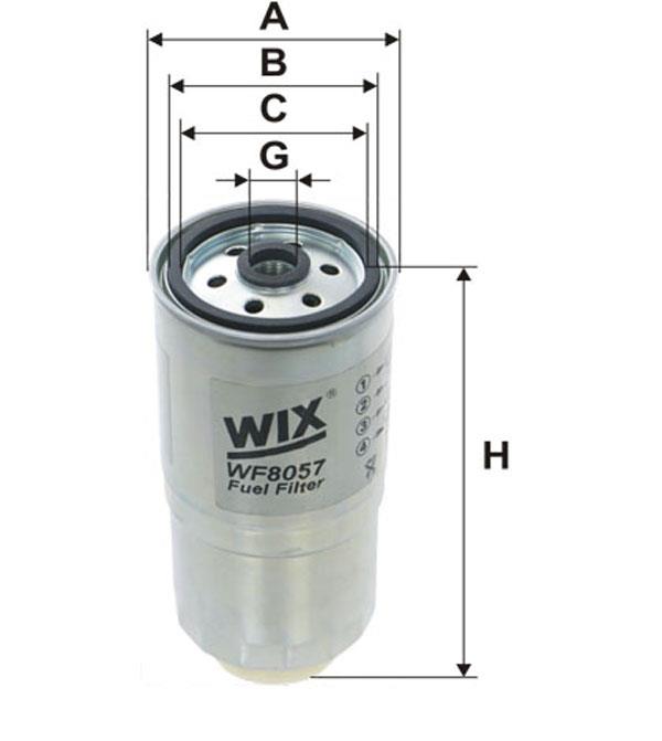 WIX WF8057 Фільтр палива WF8057: Приваблива ціна - Купити у Польщі на 2407.PL!