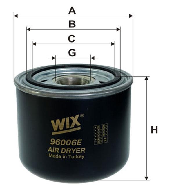 WIX 96006E Фільтр осушувача повітря 96006E: Приваблива ціна - Купити у Польщі на 2407.PL!