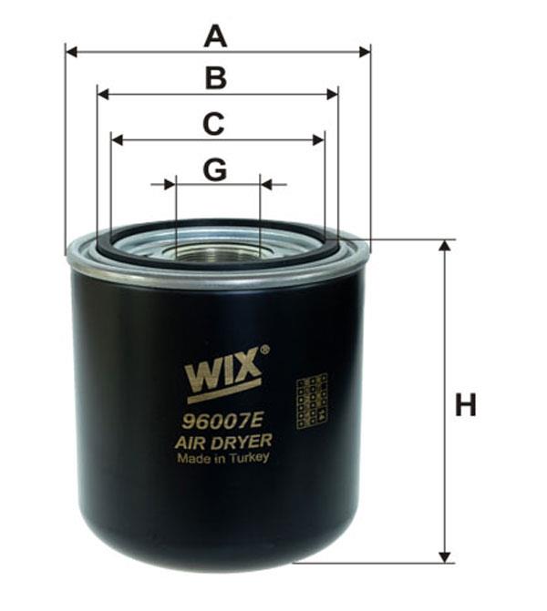 WIX 96007E Фільтр осушувача повітря 96007E: Приваблива ціна - Купити у Польщі на 2407.PL!