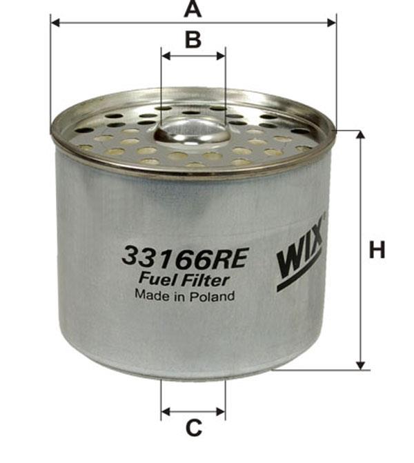 Fuel filter WIX 33166RE