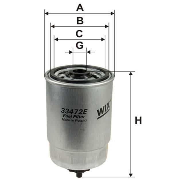 WIX 33472E Fuel filter 33472E: Buy near me in Poland at 2407.PL - Good price!