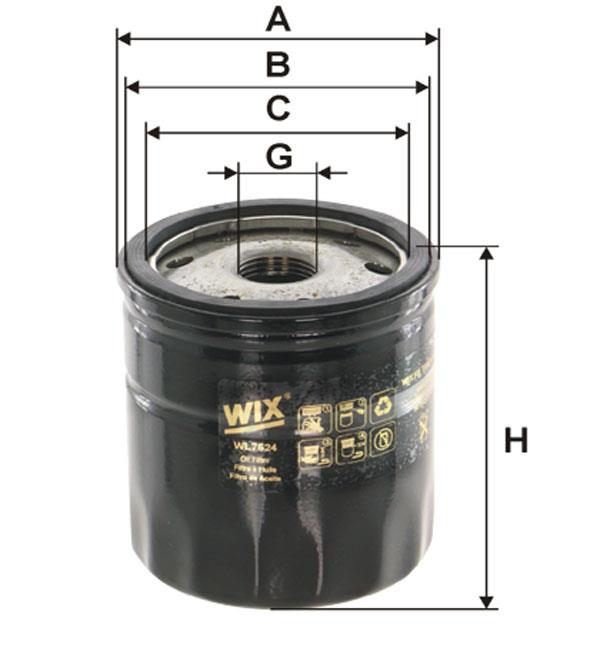 WIX WL7524 Oil Filter WL7524: Buy near me in Poland at 2407.PL - Good price!