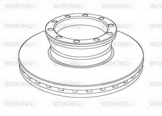 Woking NSA1041.20 Front brake disc ventilated NSA104120: Buy near me in Poland at 2407.PL - Good price!