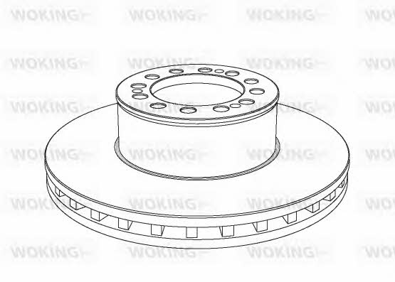 Woking NSA1046.20 Brake disc NSA104620: Buy near me at 2407.PL in Poland at an Affordable price!