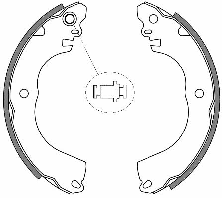 Woking Z4257.00 Brake shoe set Z425700: Buy near me in Poland at 2407.PL - Good price!