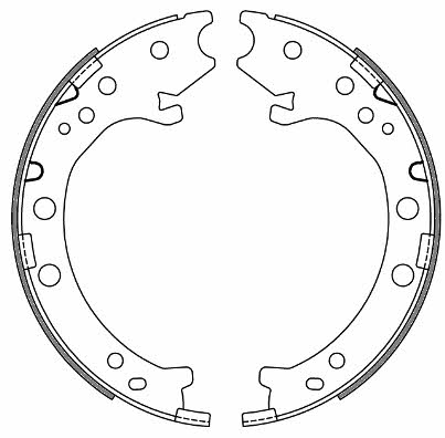 Woking Z4667.00 Parking brake shoes Z466700: Buy near me at 2407.PL in Poland at an Affordable price!
