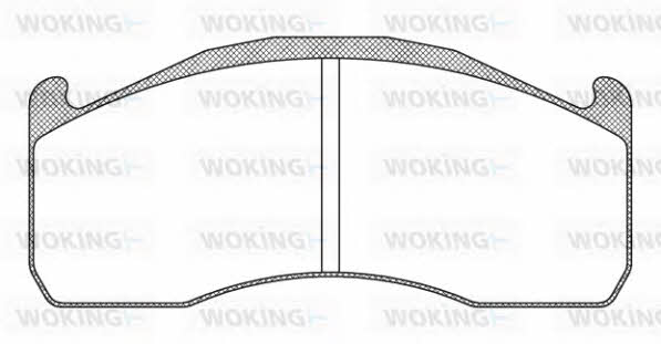 Woking JSA 12283.10 Тормозные колодки дисковые, комплект JSA1228310: Отличная цена - Купить в Польше на 2407.PL!