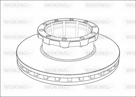 Woking NSA1008.20 Innenbelüftete Bremsscheibe vorne NSA100820: Kaufen Sie zu einem guten Preis in Polen bei 2407.PL!