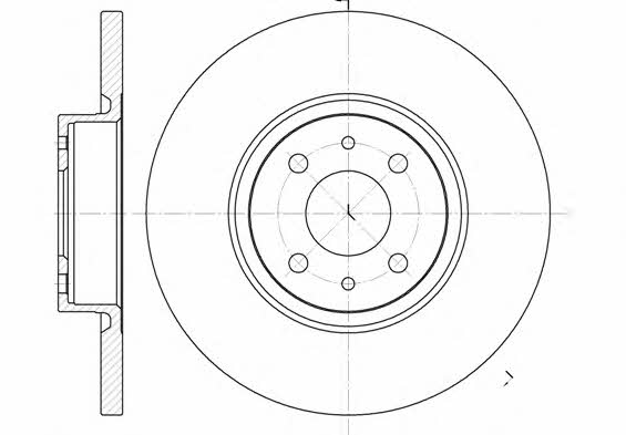 Woking D6860.00 Unbelüftete Bremsscheibe vorne D686000: Bestellen Sie in Polen zu einem guten Preis bei 2407.PL!