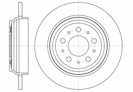 Woking D6916.00 Bremsscheibe hinten, unbelüftet D691600: Kaufen Sie zu einem guten Preis in Polen bei 2407.PL!