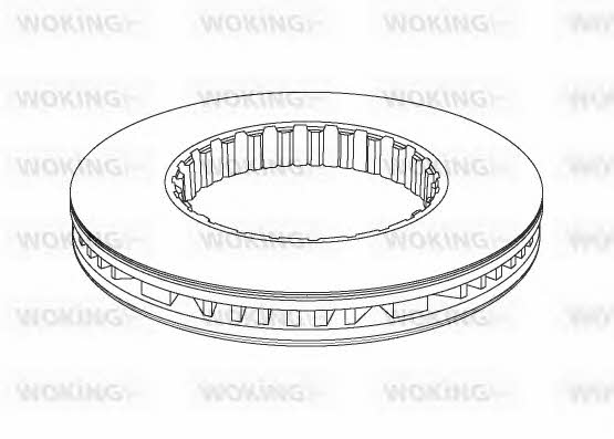 Woking NSA1177.20 Диск тормозной NSA117720: Отличная цена - Купить в Польше на 2407.PL!