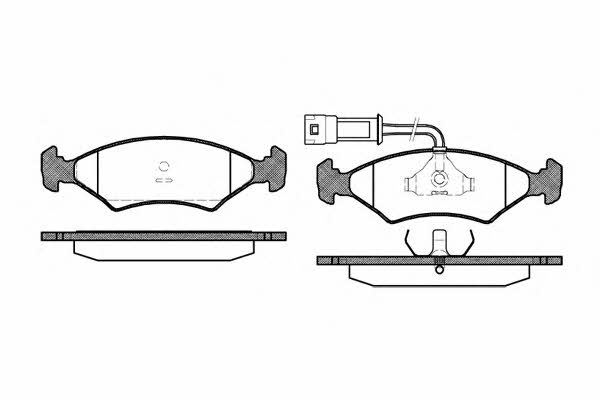 Woking P0193.22 Brake Pad Set, disc brake P019322: Buy near me in Poland at 2407.PL - Good price!