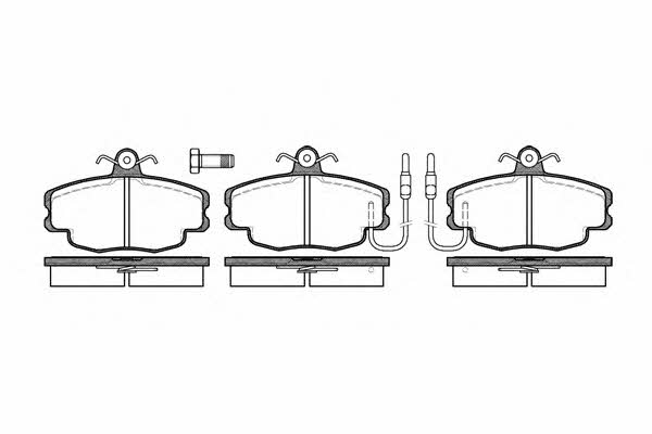 Woking P0413.02 Brake Pad Set, disc brake P041302: Buy near me in Poland at 2407.PL - Good price!