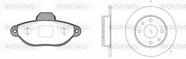 Woking 85143.00 Bremsscheiben mit Belägen vorne unbelüftet, Satz 8514300: Kaufen Sie zu einem guten Preis in Polen bei 2407.PL!