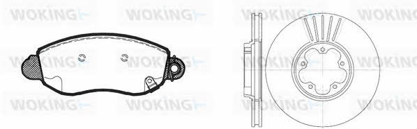  86723.01 Front ventilated brake discs with pads, set 8672301: Buy near me in Poland at 2407.PL - Good price!