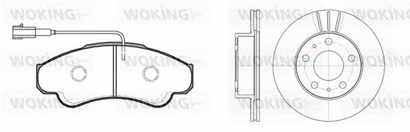 Woking 88593.00 Bremsscheiben vorne innenbelüftet mit Belägen, Satz 8859300: Kaufen Sie zu einem guten Preis in Polen bei 2407.PL!