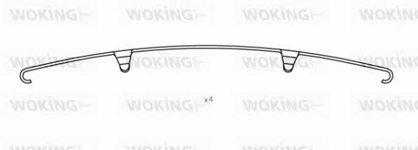 Woking ACA8511.00 Mounting kit brake pads ACA851100: Buy near me in Poland at 2407.PL - Good price!