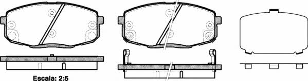 Woking P11383.12 Brake Pad Set, disc brake P1138312: Buy near me in Poland at 2407.PL - Good price!