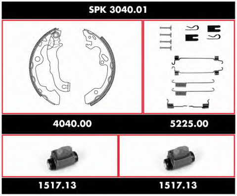 Woking SPK 3040.01 Bremsbackensatz SPK304001: Bestellen Sie in Polen zu einem guten Preis bei 2407.PL!