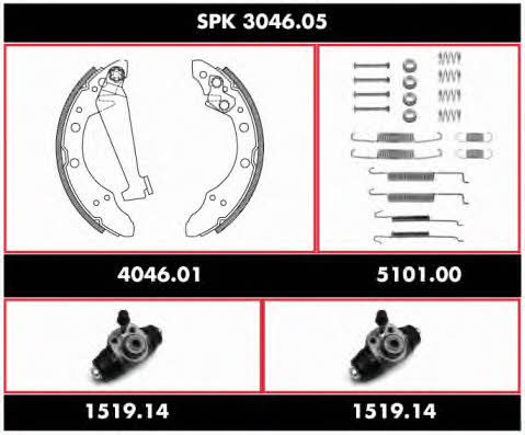 Woking SPK 3046.05 Brake shoe set SPK304605: Buy near me in Poland at 2407.PL - Good price!