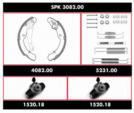 Woking SPK 3082.00 Колодки тормозные барабанные, комплект SPK308200: Купить в Польше - Отличная цена на 2407.PL!