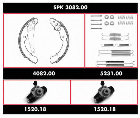 Woking SPK 3082.00 Szczęki hamulcowe, zestaw SPK308200: Dobra cena w Polsce na 2407.PL - Kup Teraz!