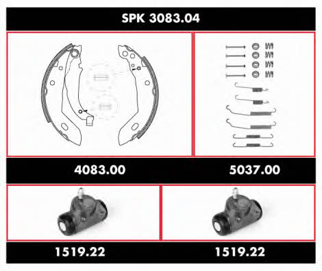  SPK 3083.04 Szczęki hamulcowe, zestaw SPK308304: Dobra cena w Polsce na 2407.PL - Kup Teraz!