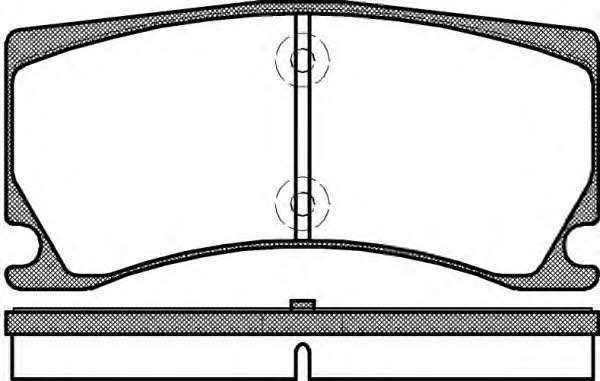 Woking P12783.00 Brake Pad Set, disc brake P1278300: Buy near me in Poland at 2407.PL - Good price!