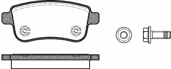 Woking P12873.00 Тормозные колодки дисковые, комплект P1287300: Отличная цена - Купить в Польше на 2407.PL!