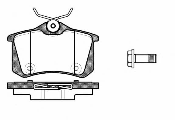 Woking P12913.10 Brake Pad Set, disc brake P1291310: Buy near me in Poland at 2407.PL - Good price!