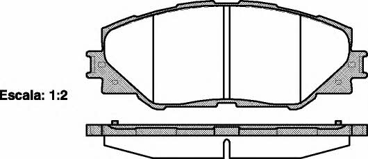 Woking P13343.00 Brake Pad Set, disc brake P1334300: Buy near me in Poland at 2407.PL - Good price!