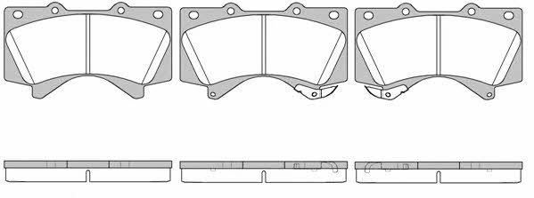 Woking P13713.02 Brake Pad Set, disc brake P1371302: Buy near me in Poland at 2407.PL - Good price!