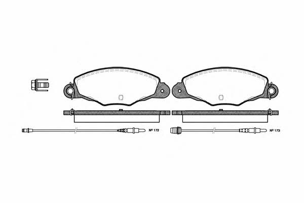 Woking P7593.04 Brake Pad Set, disc brake P759304: Buy near me in Poland at 2407.PL - Good price!